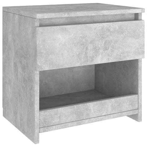 vidaXL Bedside Cabinet Concrete Grey 40x30x39 cm Engineered Wood