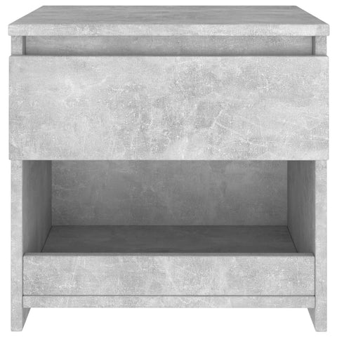 vidaXL Bedside Cabinet Concrete Grey 40x30x39 cm Engineered Wood