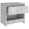 vidaXL Bedside Cabinet Concrete Grey 40x30x39 cm Engineered Wood