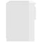vidaXL Bedside Cabinet High Gloss White 40x30x39 cm Engineered Wood
