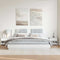 vidaXL Bedside Cabinets 2 pcs High Gloss White 40x30x39 cm Engineered Wood