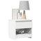 vidaXL Bedside Cabinets 2 pcs High Gloss White 40x30x39 cm Engineered Wood