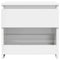 vidaXL Bedside Cabinets 2 pcs High Gloss White 40x30x39 cm Engineered Wood