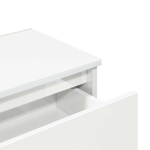 vidaXL Bedside Cabinets 2 pcs High Gloss White 40x30x39 cm Engineered Wood