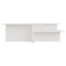vidaXL Coffee Tables 2 pcs White 111.5x50x33 cm Engineered Wood