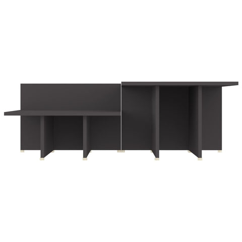 vidaXL Coffee Tables 2 pcs Grey 111.5x50x33 cm Engineered Wood