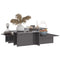 vidaXL Coffee Tables 2 pcs High Gloss Grey 111.5x50x33 cm Engineered Wood