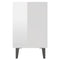 vidaXL Bed Cabinets with Metal Legs 2 pcs High Gloss White 40x30x50 cm