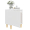 vidaXL Bed Cabinets with Solid Wood Legs 2 pcs White 40x30x50 cm