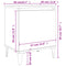 vidaXL Bed Cabinet with Metal Legs Concrete Grey 40x30x50 cm