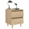 vidaXL Bed Cabinets & Solid Pinewood Legs 2 pcs Sonoma Oak 40x35x50 cm