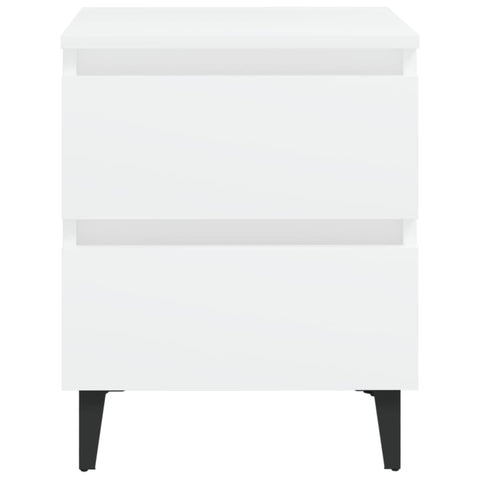 vidaXL Bed Cabinet White 40x35x50 cm Engineered Wood