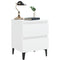 vidaXL Bed Cabinet White 40x35x50 cm Engineered Wood