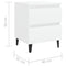vidaXL Bed Cabinet White 40x35x50 cm Engineered Wood