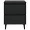 vidaXL Bed Cabinets 2 pcs Black 40x35x50 cm Engineered Wood
