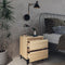 vidaXL Bed Cabinet Sonoma Oak 40x35x50 cm Engineered Wood