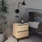 vidaXL Bed Cabinet Sonoma Oak 40x35x50 cm Engineered Wood
