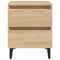 vidaXL Bed Cabinets 2 pcs Sonoma Oak 40x35x50 cm Engineered Wood