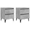 vidaXL Bed Cabinets 2 pcs Concrete Grey 40x35x50 cm Engineered Wood