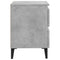vidaXL Bed Cabinets 2 pcs Concrete Grey 40x35x50 cm Engineered Wood