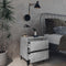 vidaXL Bed Cabinets 2 pcs Concrete Grey 40x35x50 cm Engineered Wood