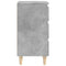 vidaXL Bed Cabinets & Solid Wood Legs 2 pcs Concrete Grey 40x35x69 cm