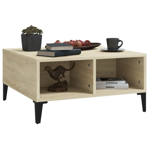 vidaXL Coffee Table Sonoma Oak 60x60x30 cm Engineered Wood