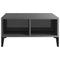 vidaXL Coffee Table High Gloss Grey 60x60x30 cm Engineered Wood