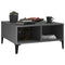 vidaXL Coffee Table High Gloss Grey 60x60x30 cm Engineered Wood