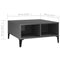 vidaXL Coffee Table High Gloss Grey 60x60x30 cm Engineered Wood