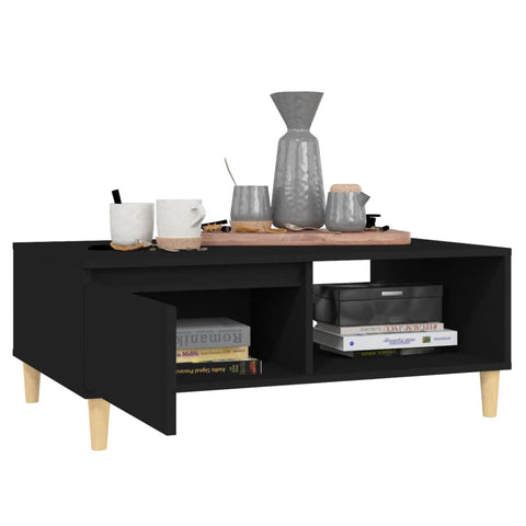 vidaXL Coffee Table Black 90x60x35 cm Engineered Wood