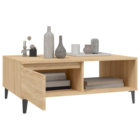 vidaXL Coffee Table Sonoma Oak 90x60x35 cm Engineered Wood