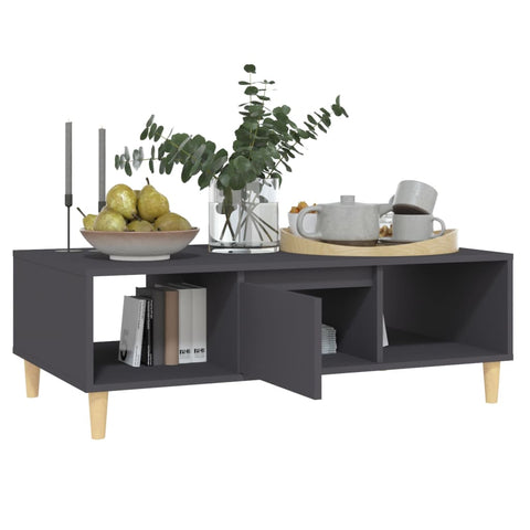 vidaXL Coffee Table Grey 103.5x60x35 cm Engineered Wood