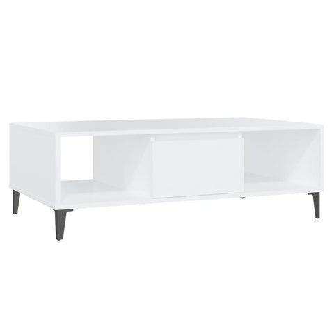 vidaXL Coffee Table White 103.5x60x35 cm Engineered Wood