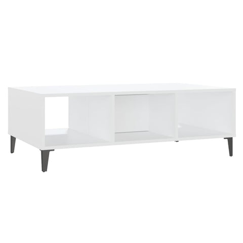 vidaXL Coffee Table White 103.5x60x35 cm Engineered Wood
