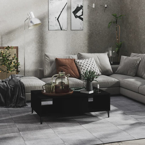 vidaXL Coffee Table Black 103.5x60x35 cm Engineered Wood