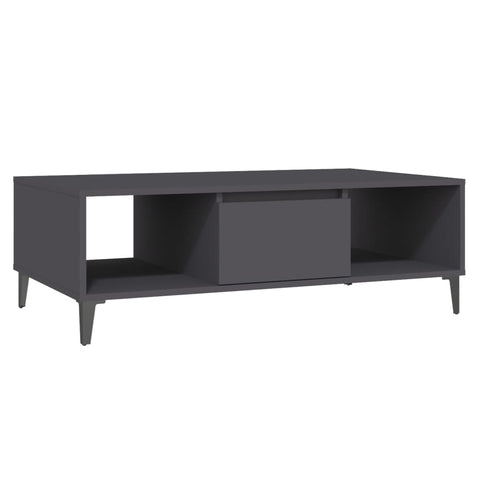 vidaXL Coffee Table Grey 103.5x60x35 cm Engineered Wood