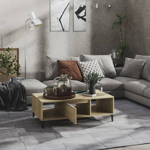 vidaXL Coffee Table Sonoma Oak 103.5x60x35 cm Engineered Wood