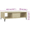 vidaXL Coffee Table Sonoma Oak 103.5x60x35 cm Engineered Wood