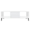 vidaXL Coffee Table High Gloss White 103.5x60x35 cm Engineered Wood