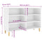 vidaXL Sideboard White 103.5x35x70 cm Engineered Wood