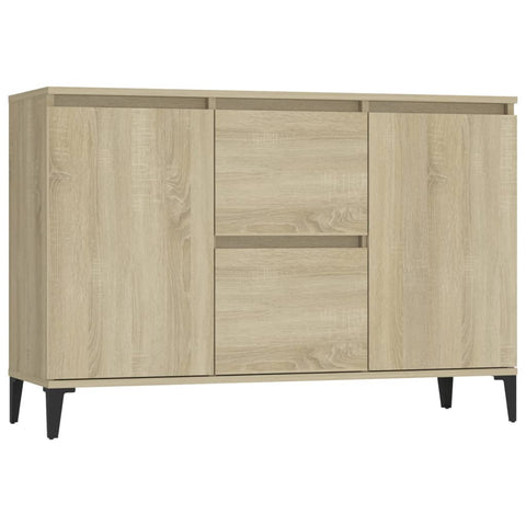 vidaXL Sideboard Sonoma Oak 102x35x70 cm Engineered Wood