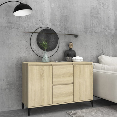 vidaXL Sideboard Sonoma Oak 102x35x70 cm Engineered Wood