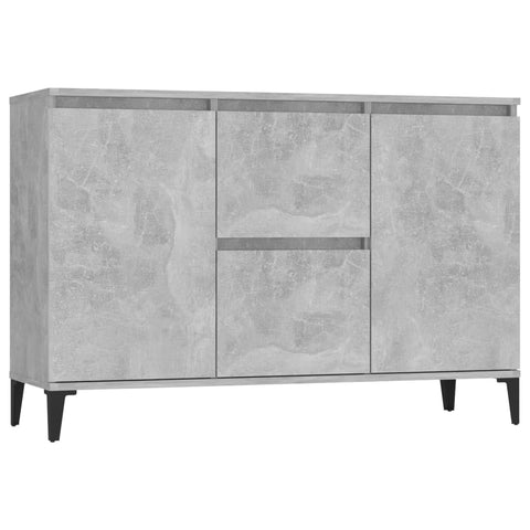 vidaXL Sideboard Concrete Grey 104x35x70 cm Engineered Wood