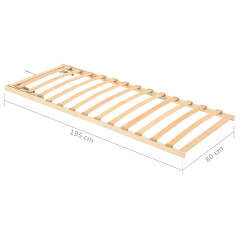 vidaXL Slatted Bed without Mattress Base Adjustable Head 80x200cm