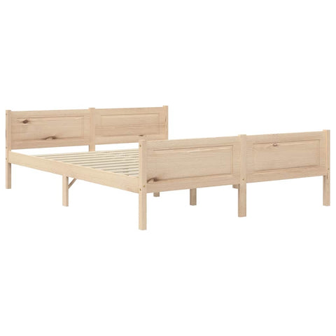 vidaXL Bed Frame without Mattress Solid Pinewood 120x200 cm