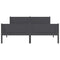vidaXL Bed Frame without Mattress Solid Pinewood Grey 160x200 cm