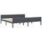 vidaXL Bed Frame without Mattress Solid Pinewood Grey 200x200 cm