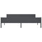 vidaXL Bed Frame without Mattress Solid Pinewood Grey 200x200 cm