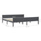vidaXL Bed Frame without Mattress Solid Pinewood Grey 200x200 cm